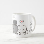 Mug de chat Animé - cadeau de mug de chat mignon (Devant droit)
