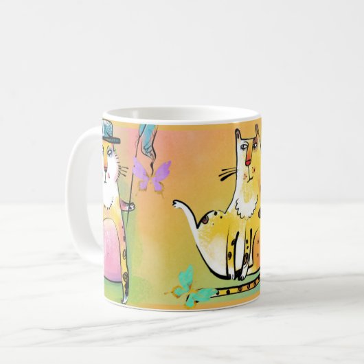 Mug de chat comique (Devant gauche)