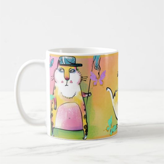 Mug de chat comique (Gauche)