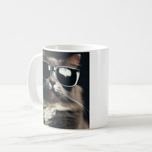 Mug de chat cool (Devant gauche)
