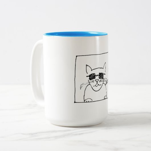 Mug de chat cool (Devant gauche)