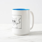 Mug de chat cool (Devant droit)