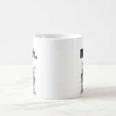 Mug de chat de citation d'apathie drôle meh (Centre)