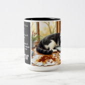 Mug de chat drôle - "Filmé sous MEOW" (Centre)