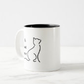 Mug de chat drôle - "Je fais ce que je veux" (Devant gauche)