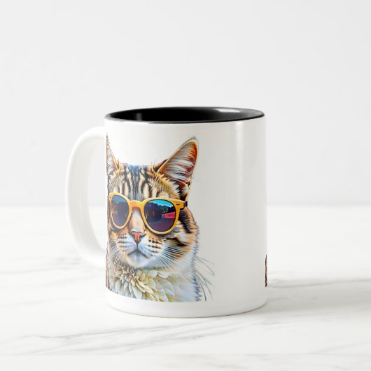 Mug de chat élégant (Devant gauche)