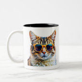 Mug de chat élégant (Gauche)