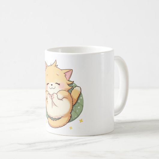 Mug de chat endormi (Devant droit)