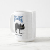 Mug de chat grumpy - S'Il Vous Plaît Ne Disturbez (Devant gauche)