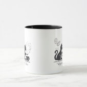 Mug de chat magique - Chat noir mystique (Centre)
