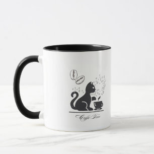 Mug de chat magique - Chat noir mystique