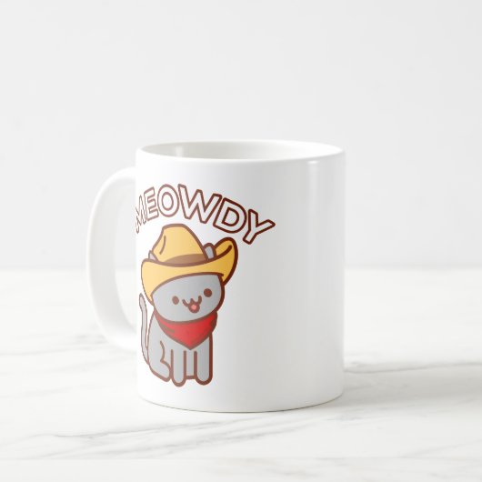 Mug de chat - "MEOWDY" (Devant gauche)