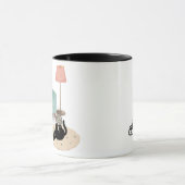 Mug de chat mignon drôle et joueur (Centre)