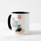 Mug de chat mignon drôle et joueur (Devant gauche)