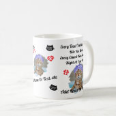 Mug de chat mignon personnalisé pour Amoureux de l (Devant droit)