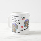 Mug de chat mignon personnalisé pour Amoureux de l (Devant gauche)