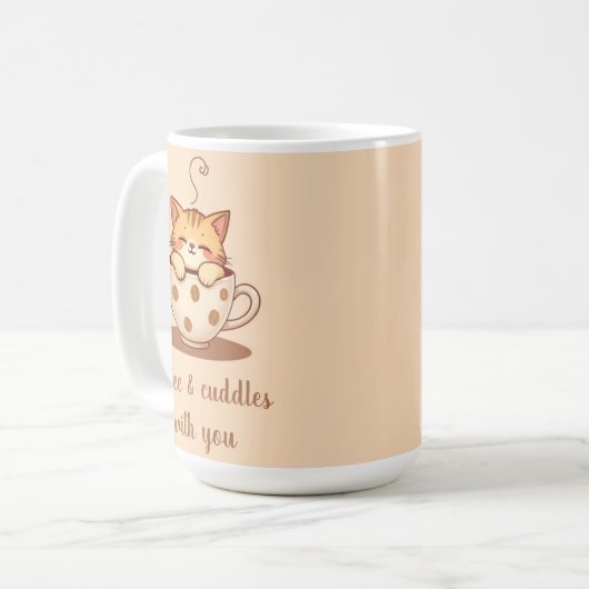 Mug de chat personnalisable (Devant gauche)