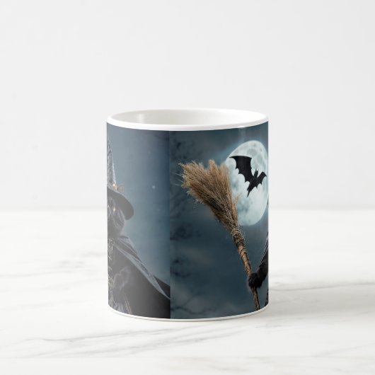 Mug de chat sorcière d'Halloween (Centre)