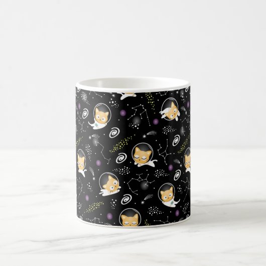 Mug de chat spatial - Chats d'astronautes en Galax (Centre)