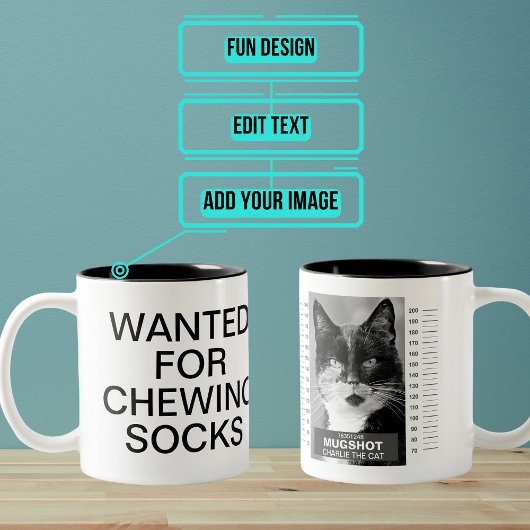 Mug de chat Tiré Mug
