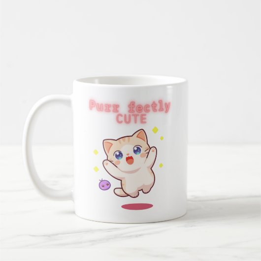 Mug de chats à sauter parfaitement mignon (Gauche)