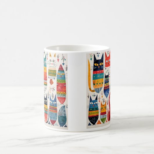 Mug de chats colorés (Centre)