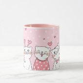 Mug de chats de Saint-Valentin (Centre)