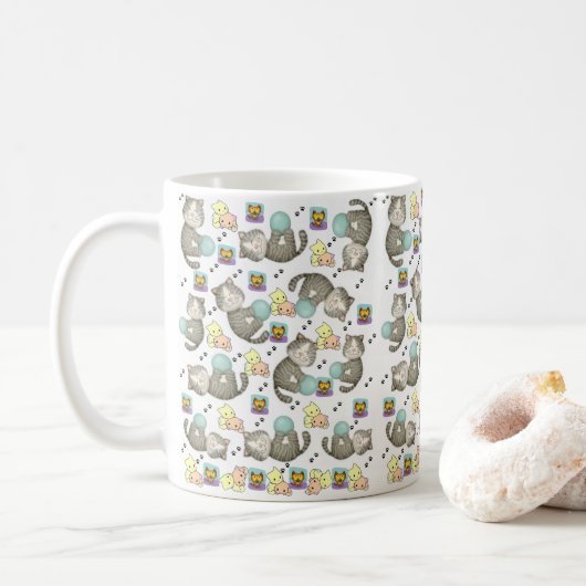 Mug de chats géants (Avec donut)