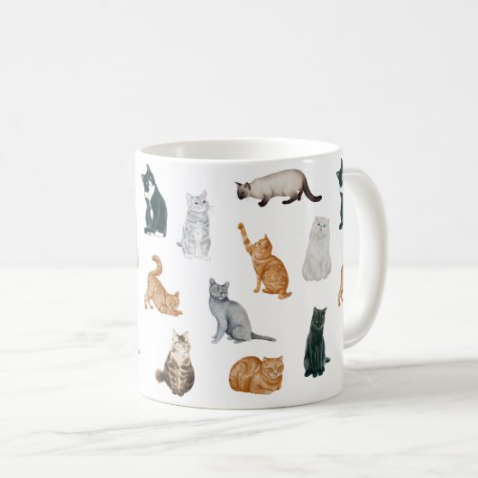 Mug de chats joueurs (Devant droit)