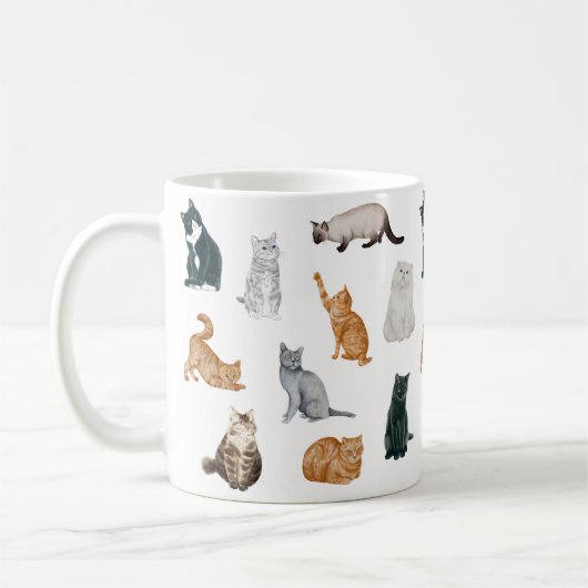 Mug de chats joueurs (Gauche)