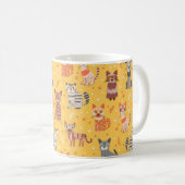 Mug de chats mignons amusant (Devant droit)