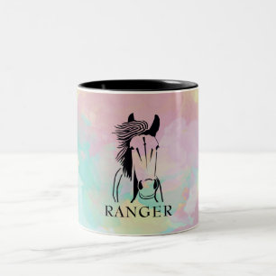 Mug de cheval artistique personnalisable