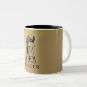 Mug de cheval artistique personnalisable (Devant droit)
