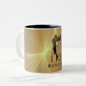 Mug de cheval artistique personnalisable (Devant gauche)