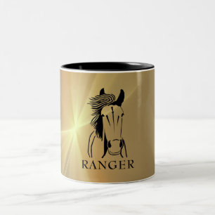 Mug de cheval artistique personnalisable