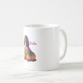 Mug de chien afghan personnalisable (Devant droit)