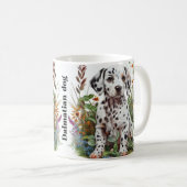 Mug de chien dalmate, Drôle café dalmate (Devant droit)