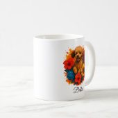 Mug de chien de caniche personnalisé (Devant droit)