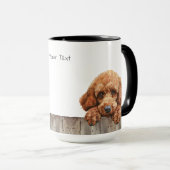 Mug de chien de caniche standard (Devant droit)