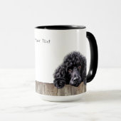 Mug de chien de caniche standard (Devant droit)