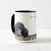 Mug de chien de caniche standard (Devant gauche)