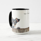 Mug de chien de Terrier de renard lisse (Devant gauche)
