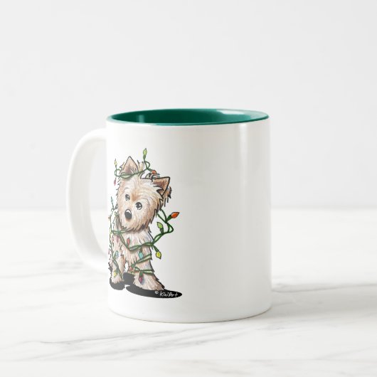 Mug de chien de Terrier dééclairé (Devant gauche)