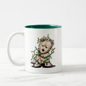 Mug de chien de Terrier dééclairé (Gauche)