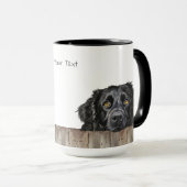 Mug de chien d'essayeur à revêtement plat (Devant droit)