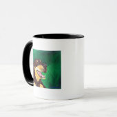Mug de chien rouge et vert (Devant gauche)
