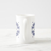 Mug de Chine aux os bleus et blancs - Élégant (Dos)