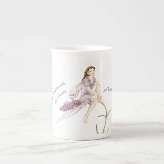 Mug de Chine d'os de fleur personnalisé (Devant)