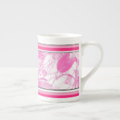 Mug de Chine d'os floraux rose moderne (Droite)
