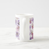 Mug De Chine Panseuse Rose Et Violet (Dos)